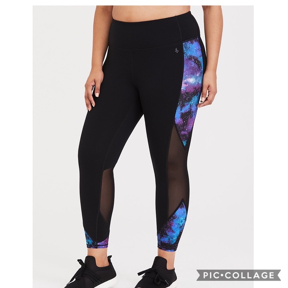 torrid Pants - Torrid Mesh Black Galaxy Print Leggings